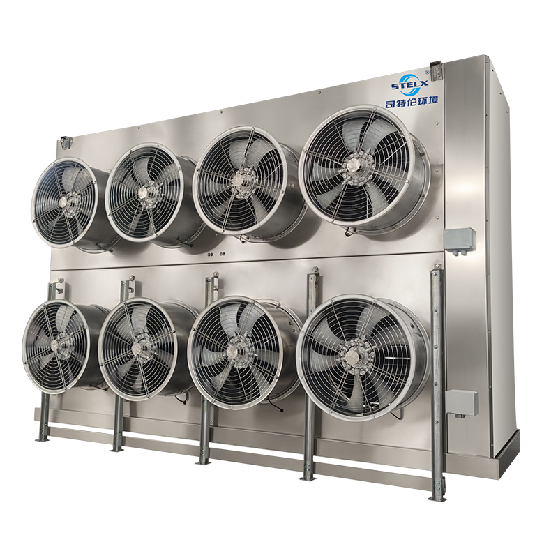 Piso que coloca las unidades industriales del evaporador del congelador de ráfaga para la conservación en cámara frigorífica grande