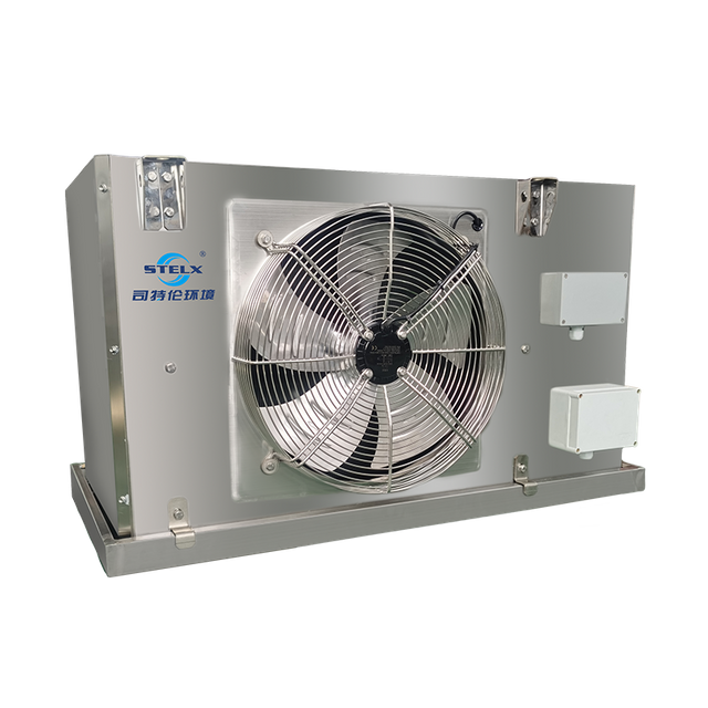 Enfriador de aire compacto comercial de acero inoxidable, de poco ruido, tipo techo