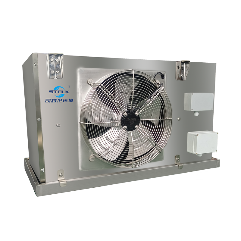 Enfriador de aire compacto comercial de acero inoxidable, de poco ruido, tipo techo