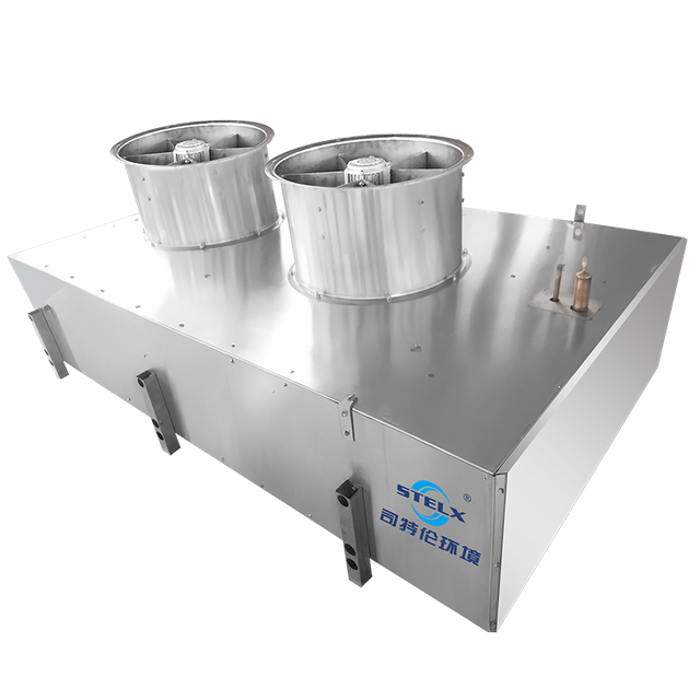 Evaporador de túnel de mariscos en espiral vertical con descongelación automática