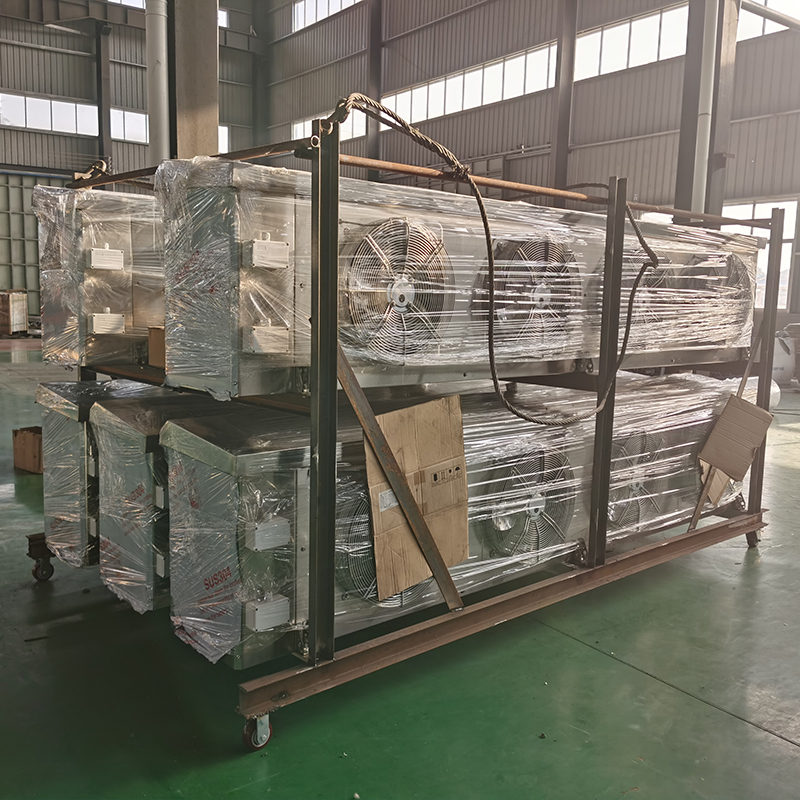 Embalaje con estructura de hierro.