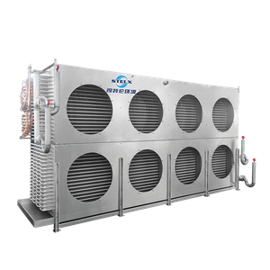 Evaporador en espiral industrial compatible con amoníaco