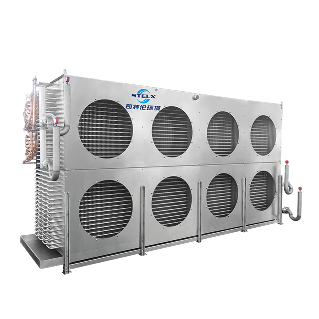 Evaporador en espiral industrial compatible con amoníaco