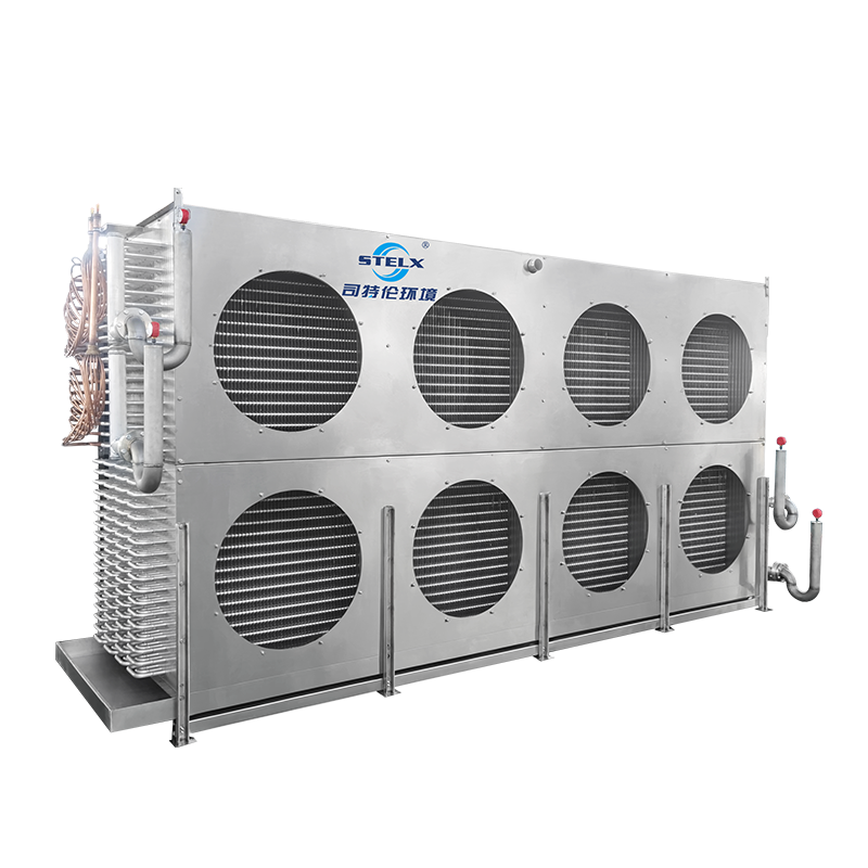 Evaporador en espiral industrial compatible con amoníaco