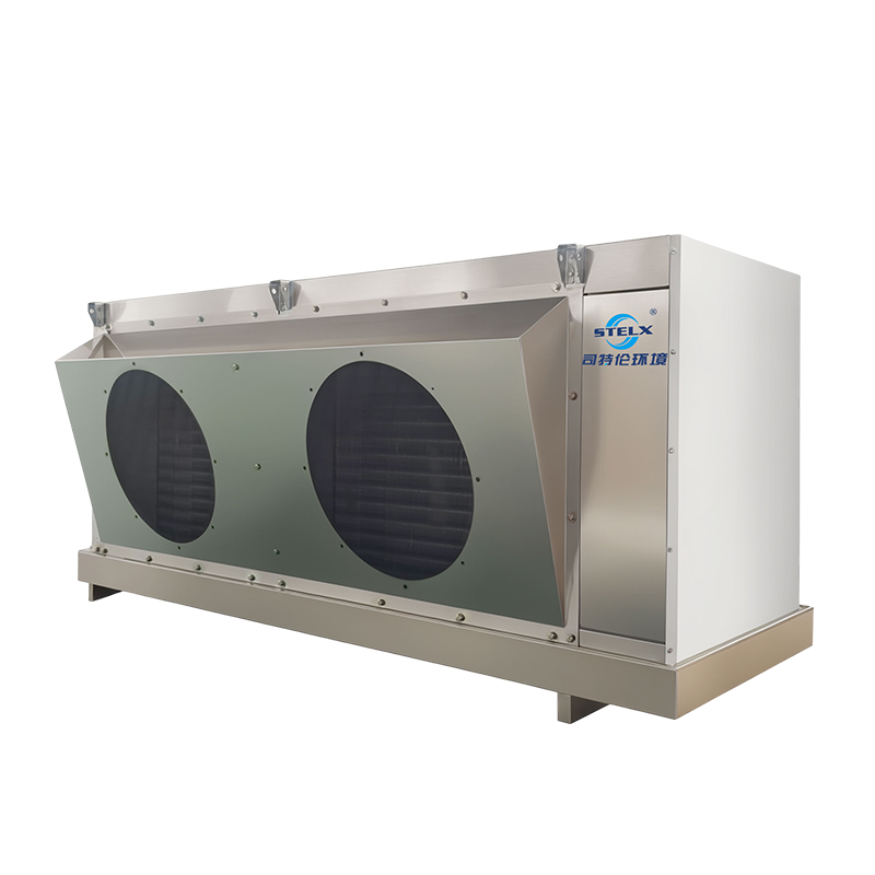 Evaporador industrial del congelador de ráfaga del proyecto oblicuo del funcionamiento confiable de poco ruido