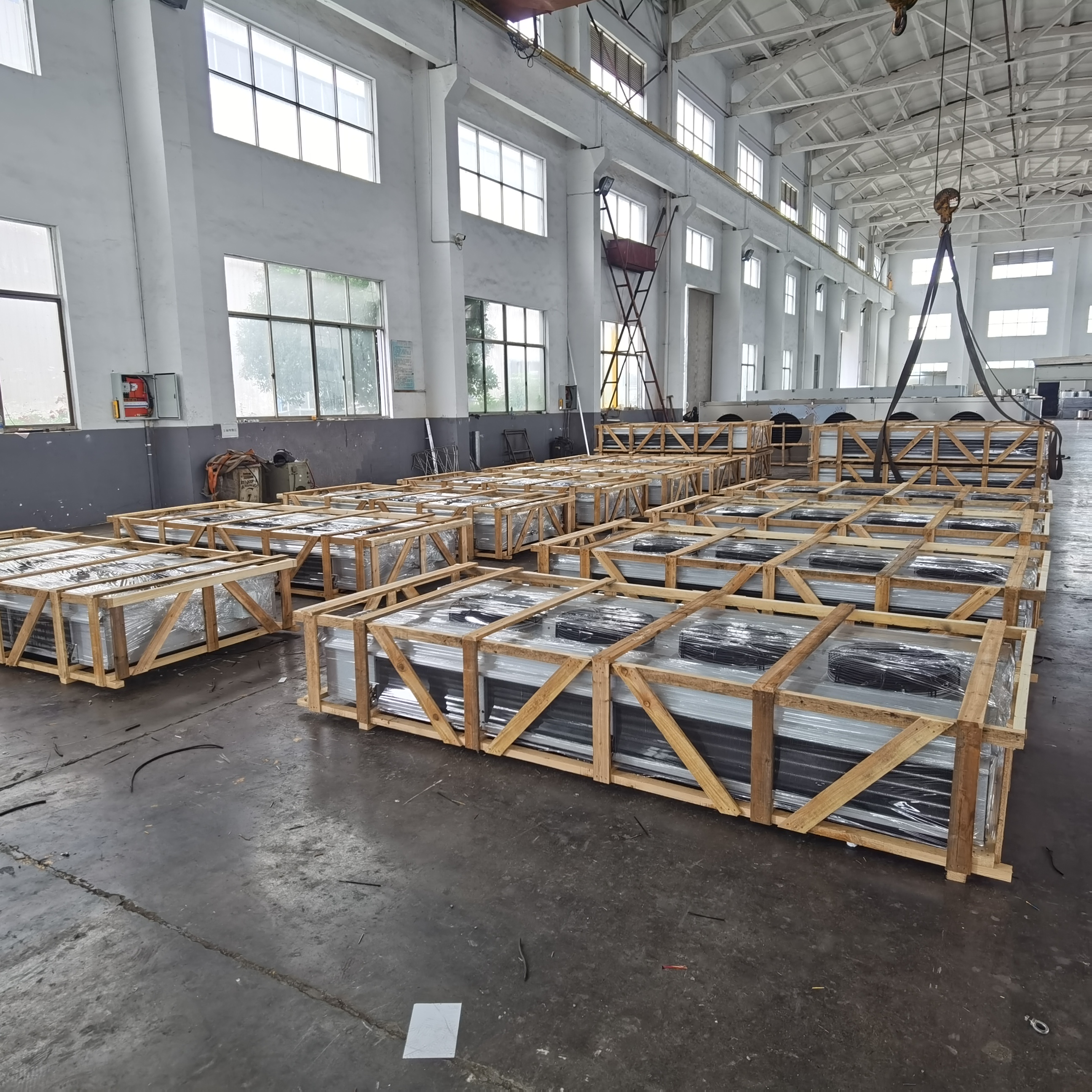 Embalaje con marco de madera.