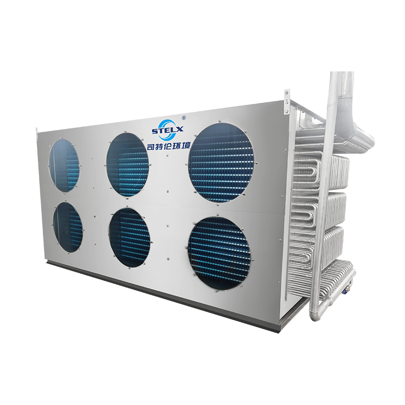 Evaporador en espiral industrial compatible con amoníaco