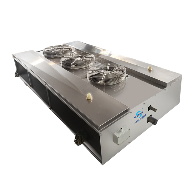 La EC industrial comercial aviva el evaporador dual del refrigerador de aire de la descarga para la planta de procesamiento de alimentos