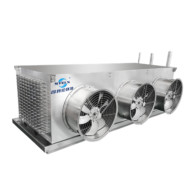 Evaporador congelador de túnel de aletas azules de amoníaco de mayor eficiencia del sistema para la industria alimentaria