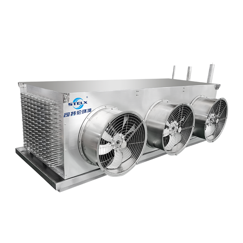 Evaporador congelador de túnel de aletas azules de amoníaco de mayor eficiencia del sistema para la industria alimentaria