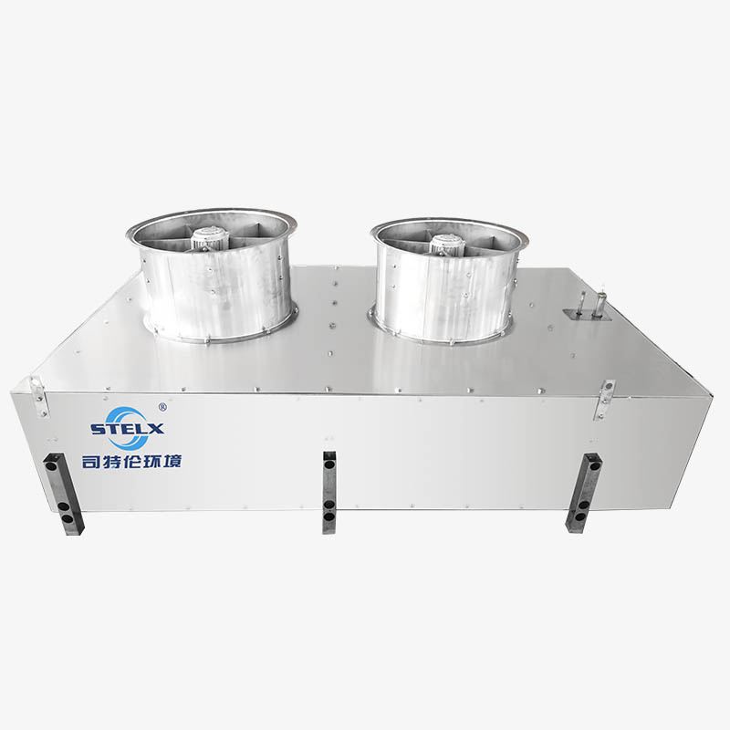 Evaporador de t&uacute;nel de mariscos en espiral vertical con descongelaci&oacute;n autom&aacute;tica