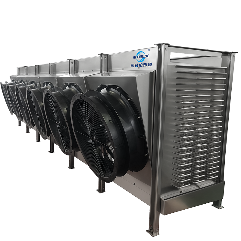 Evaporador industrial del congelador de ráfaga del proyecto oblicuo del funcionamiento confiable de poco ruido