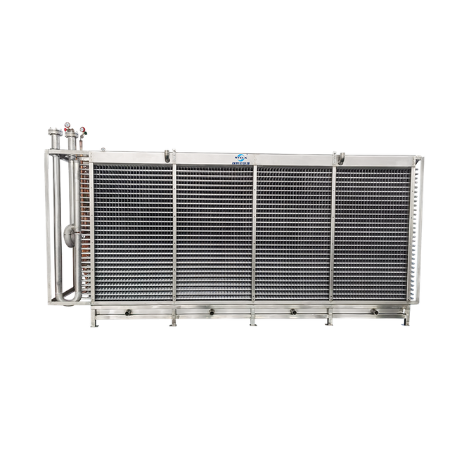 Evaporador IQF apto para uso alimentario, de baja temperatura y preparado para CO2