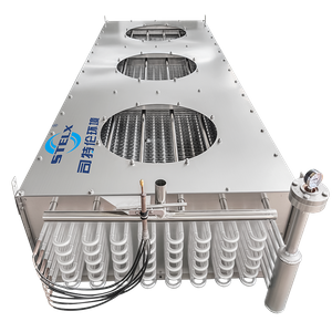 Unidades de evaporador de preenfriamiento y recongelación de aluminio apto para uso alimentario