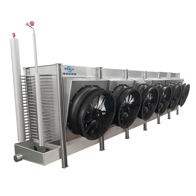 Evaporador industrial del congelador de ráfaga del proyecto oblicuo del funcionamiento confiable de poco ruido