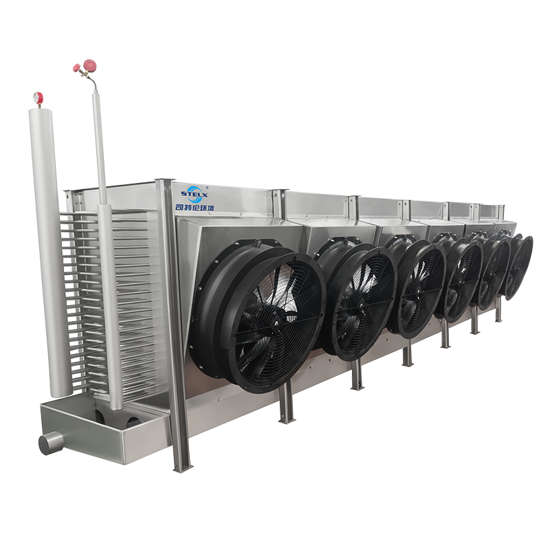 Evaporador industrial del congelador de ráfaga del proyecto oblicuo del funcionamiento confiable de poco ruido