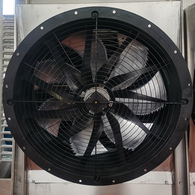 Evaporador industrial del congelador de r&aacute;faga del proyecto oblicuo del funcionamiento confiable de poco ruido